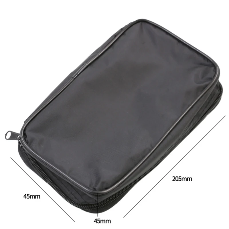 Multimeter Storage Bag Zipper Pouch Case for Digital Meter Universal 3 Sizes