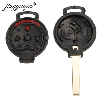 Keyforkess 10 pz/lotto 3/4 pulsanti telecomando FOB portachiavi per MERCEDES BENZ SMART CAR CITY ROADSTER FORTWO - Jingyuqin 10 pz lotto 3 4 pulsanti telecomando FOB portachiavi per MERCEDES BENZ SMART CAR