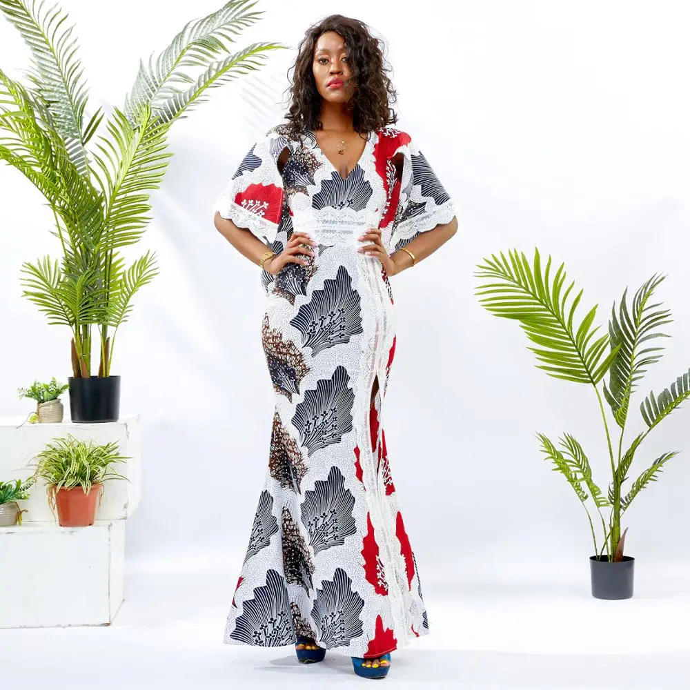 

african dresses for women new fashion ankara Wax cotton Printing african clothes wedding dresses
