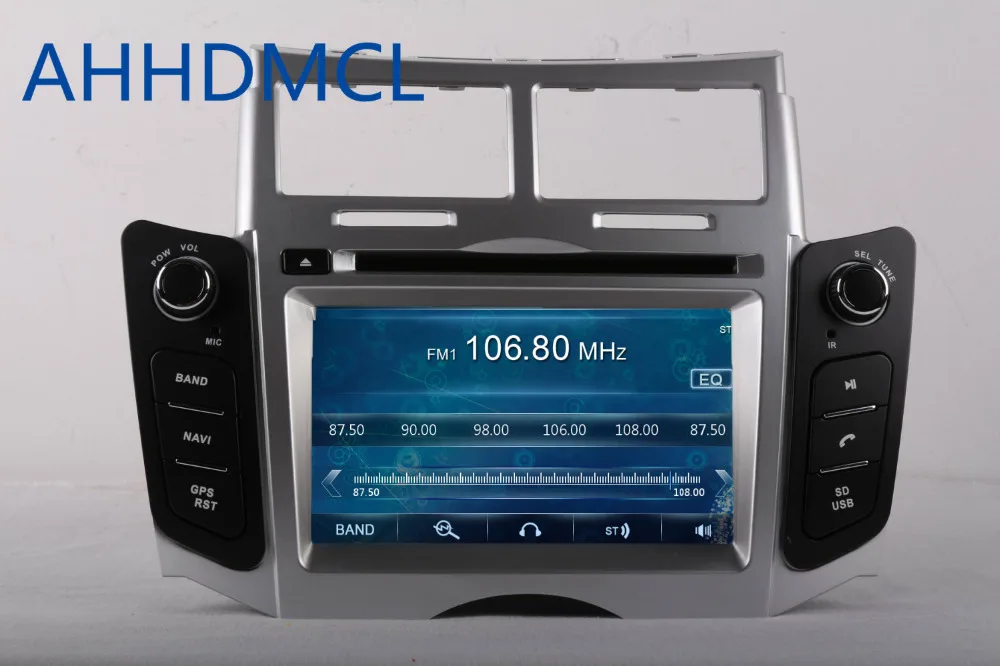 Flash Deal AHHDMCL Car Multimedia Player DVD Radio Stereo Audio GPS Navigation For Toyota Yaris 2005 2006 2007 2008 2009 2010 2011 2