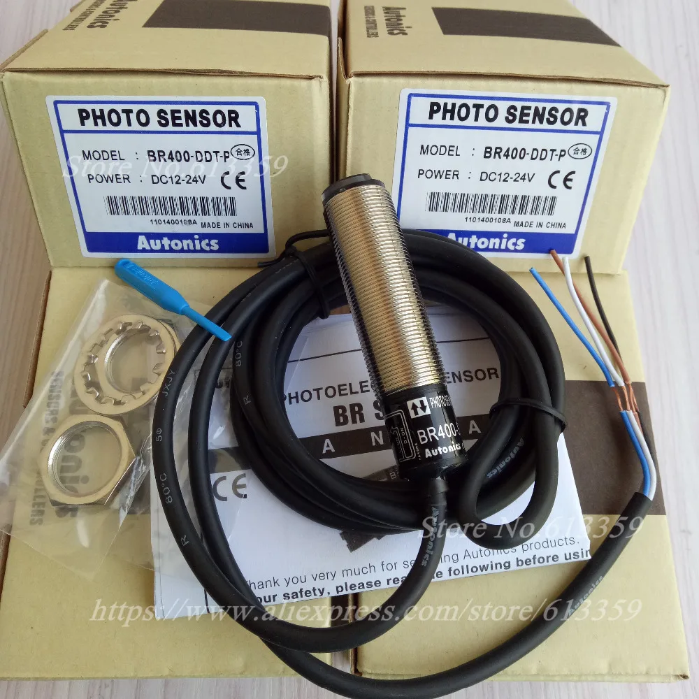 

5PCS BR400-DDT-P BR400-DDT 12-24VDC Autonics New Photoelectric Switch