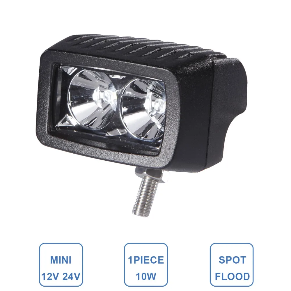 

CREE 10W LED Work Light Mini 3 Inch Car Motorcycle Auto Truck ATV SUV Headlight Fog Lamp 12V 24V Spot Food Offroad Worklight