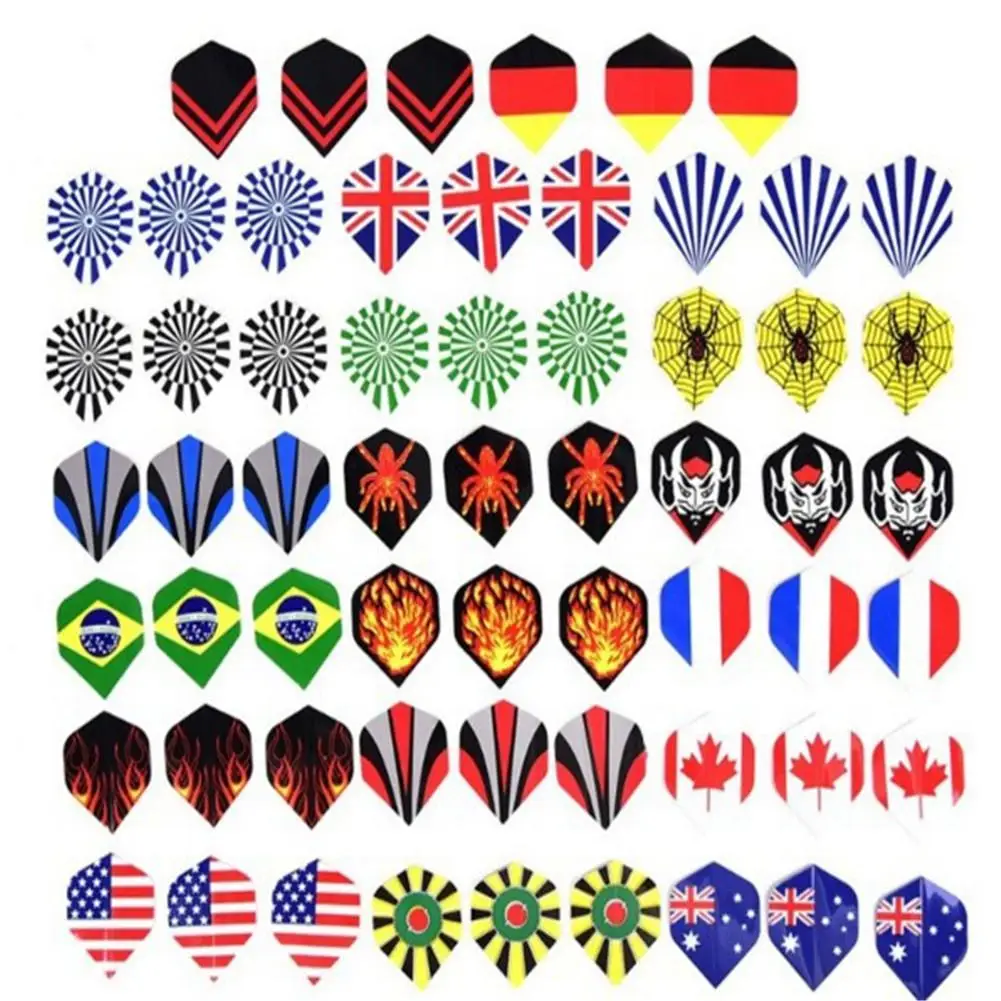 

HobbyLane Smile 60pcs 2D Cool Standard Darts Flying Nice Darts Flying Outdoor Wings Mixed Mode Dart Accessories Hot Sale