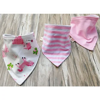 

Care Baby 3Pcs Baby Boy Girls Saliva Towel Bandana Bibs Dribble Triangle Kids Head Scarf Convenient