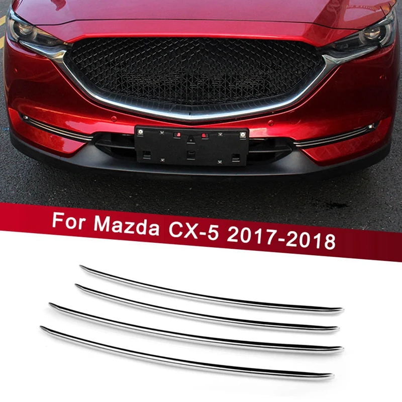 Для Mazda Cx-5 Cx5, аксессуары для автомобиля, передний противотуманный светильник, отделка полосок, декоративная крышка, внешний хромированный стиль