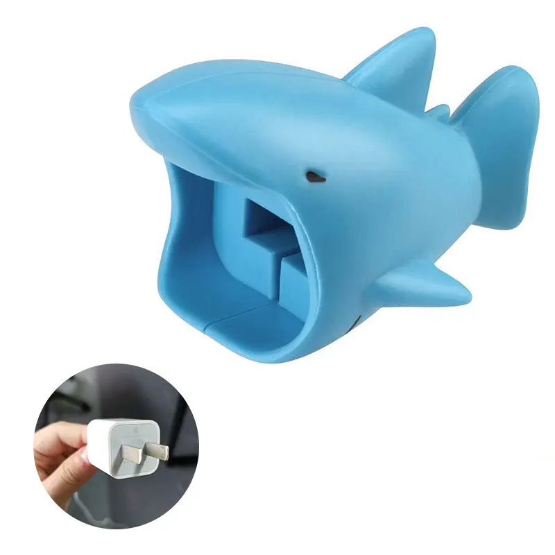 DROPSHIPPIN большая защита для кабеля "укус" для Iphone большой кабель Chompers аксессуар для телефона, держатель-органайзер милые животные кукла игрушка подарок - Цвет: Shark