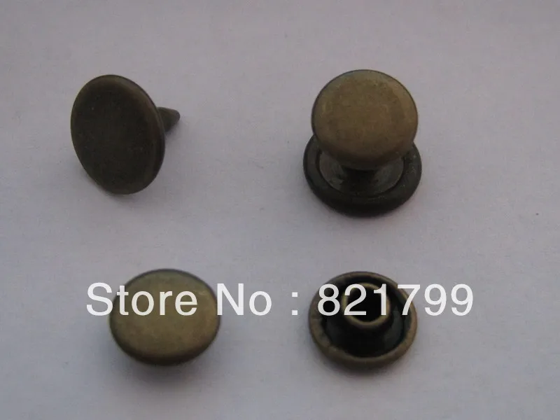 5mm rivet antique brass color rivet jeans button metal rivet Double ...