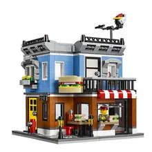 24007 LEPIN City Creator 3 in 1 Corner Deli Model Building Blocks Classic Enlighten Figure font