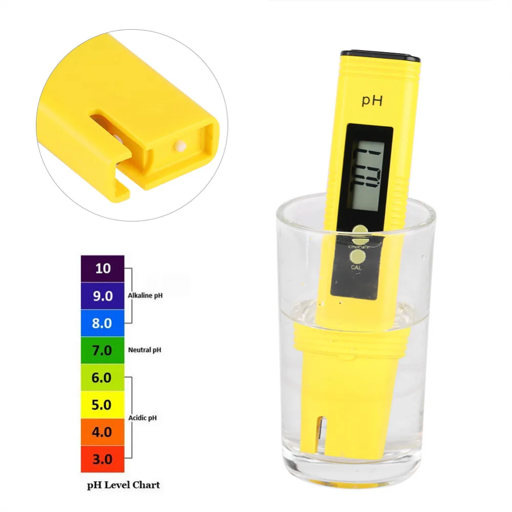 Protable Pen Type LCD Digital PH Meter Aquarium Pool Water Wine Tester