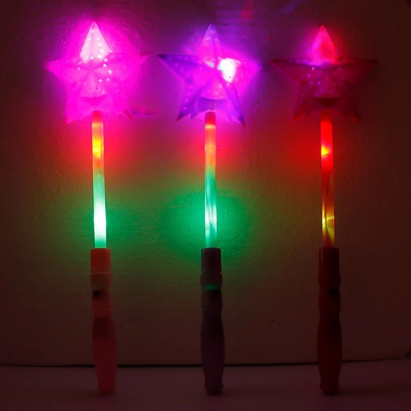 Светодиодный светящиеся палочки в форме звезды вечерние палочки для Хэллоуина