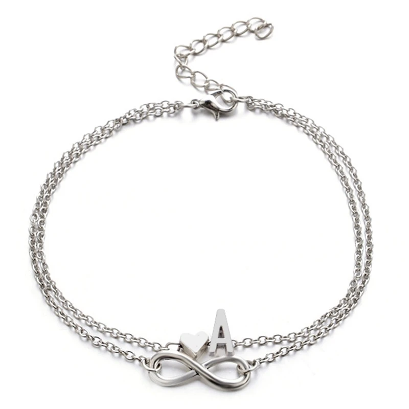infinity symbol ankle bracelet