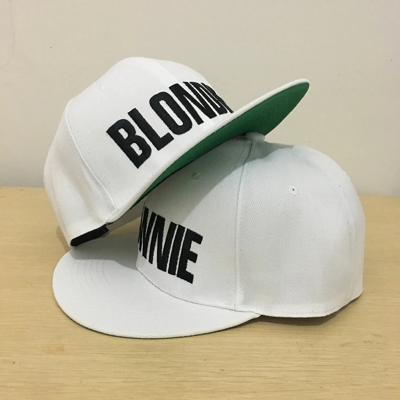 Домовой и Blondie бренд Для женщин Snapback Шапки Вышивка плоский край Бейсбол Кепки хип-хоп Стиль домовой Blondie подруги Gorras