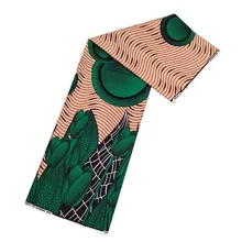 Новейший дизайн Горячая Анкара Стиль настоящий воск высокого качества настоящий голландский воск 6 ярдов для женщин платье A1171