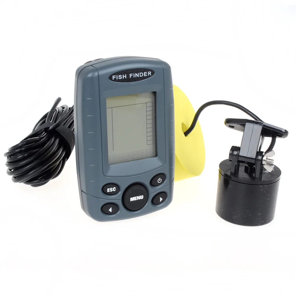 Phiradar FF108 240ft/73M Portable Wired Fish Finder Sonar Transducer