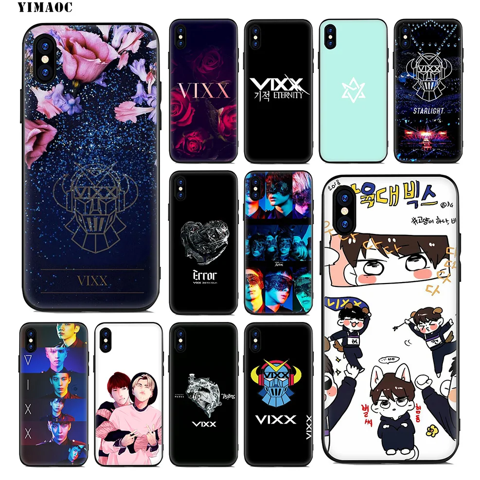 YIMAOC VIXX K Pop Soft Silicone Case for iPhone 11 Pro Xr Xs Max X or 10 8 7 6 6S Plus 5 5S SE |