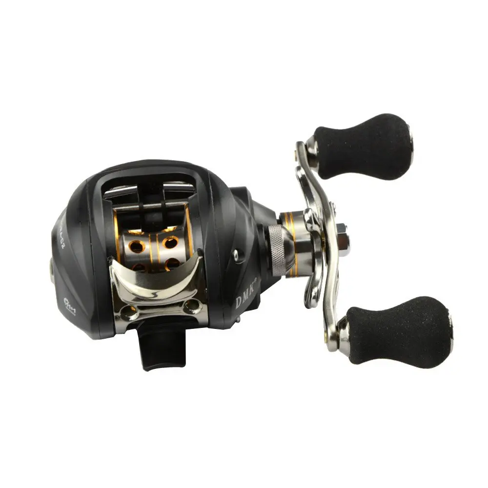 

3 Pcs of (12BB 6.3:1 Right Hand Bait Casting Fishing Reel 11Ball Bearings + One-way Clutch High Speed Black)