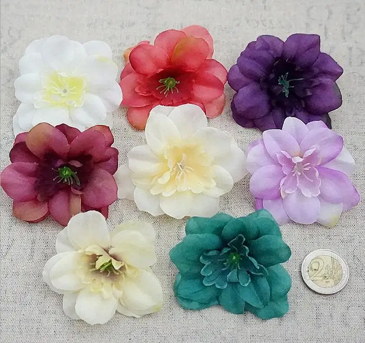 Artificial flowers heads DIY craft flower wreath candy boxes decorative