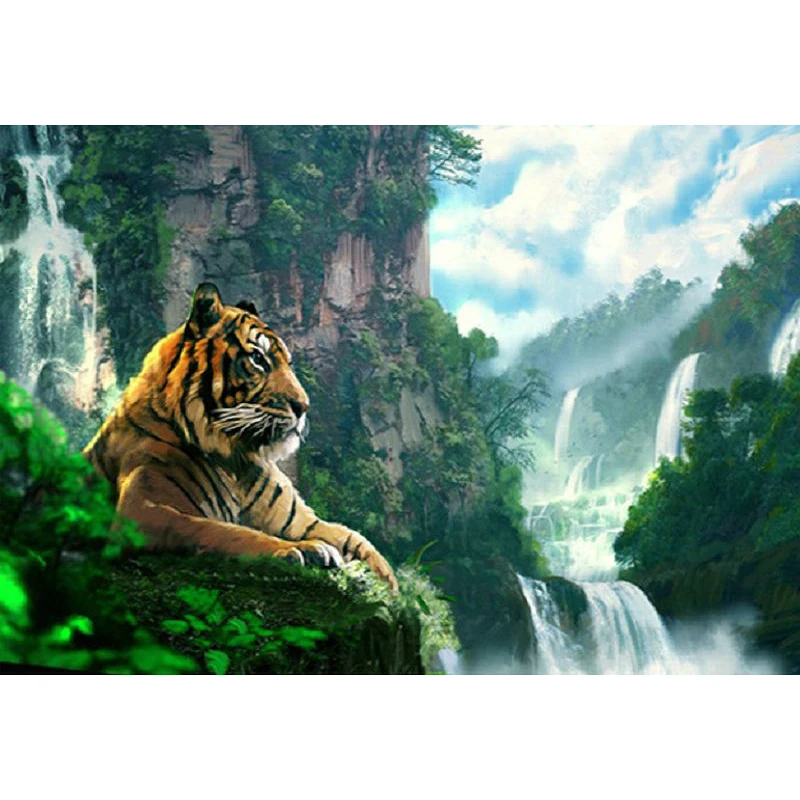 

Y189 YIKEE tiger diamond painting,diamont painting,5 d diamond painting