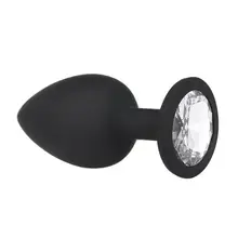 1Pc Jeweled Anal Plug & Silicone Prostate Massager Trainer Butt Erotic Adult Sex Toys For Women Man Gays Small Size
