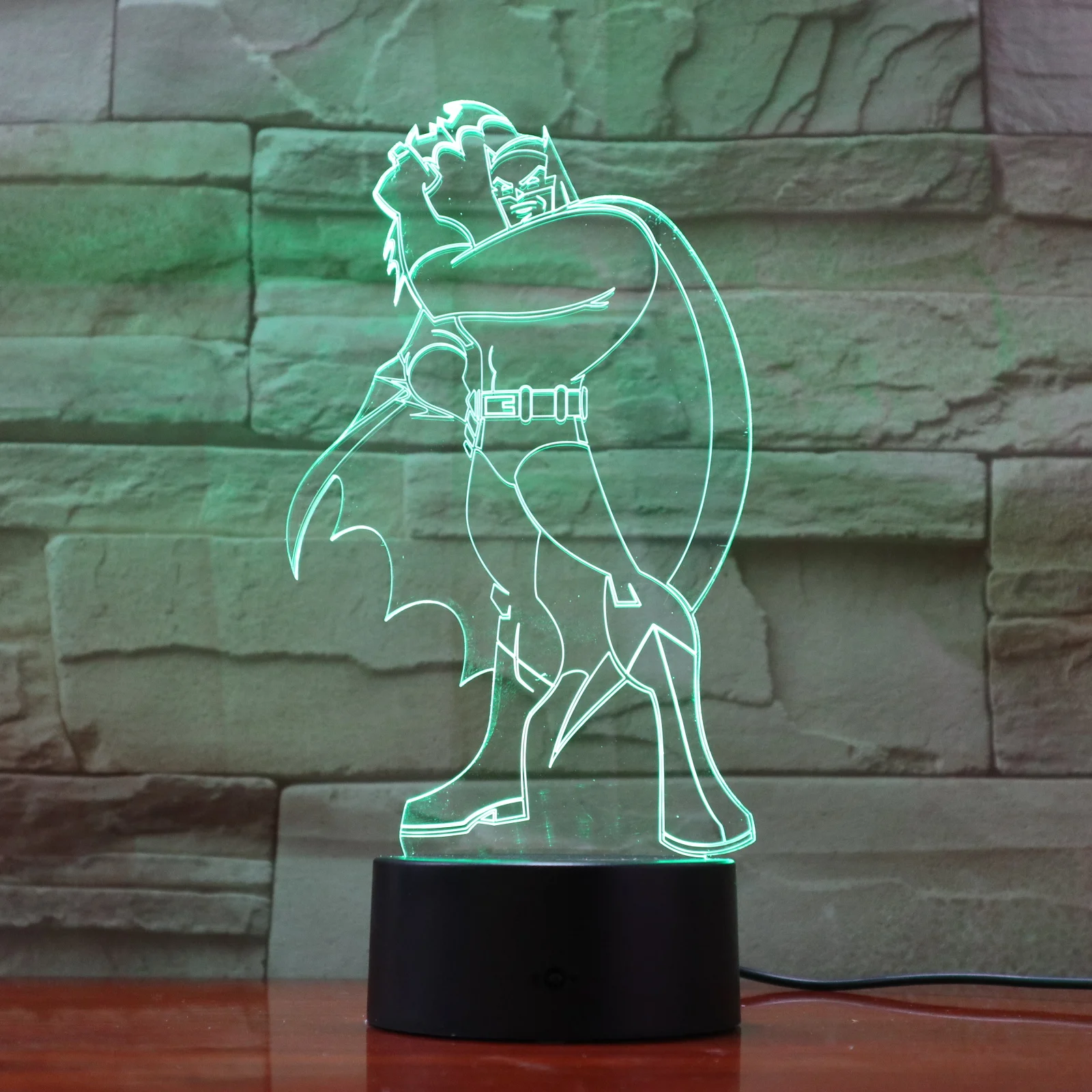 

Usb 3d Led Night Light Dc Justice League batman Figure Table Lamp Bedside Cartoon Superhero Boys Child Kids Birthday Gifts
