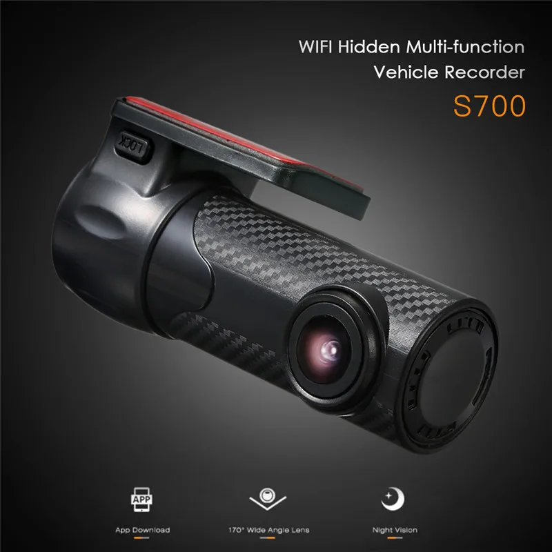 

Car Dash Camera Wireless APP Driving Video Recorder 1080P Wide Angle Driving Recorder Night Vision LCD Carbon brazing I DVR