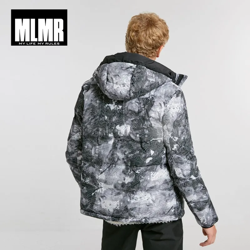 MLMR мужской пуховик с капюшоном и стоячим воротником M | 218312533|Пуховики|