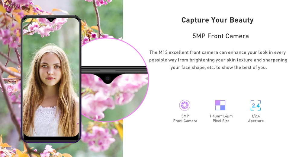 Смартфон LEAGOO M13 Android 9,0, 4G, 6,1 дюймов, экран в виде капли воды MT6761, 4 Гб ОЗУ, 32 Гб ПЗУ, отпечаток пальца, распознавание лица, мобильный телефон