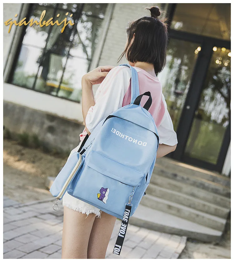 

School Bags Student Bag Woman Campus Mini Laptop Backpack Women Bagpack Travel Backpacks Mochila Mujer Girls Preppy Fashion