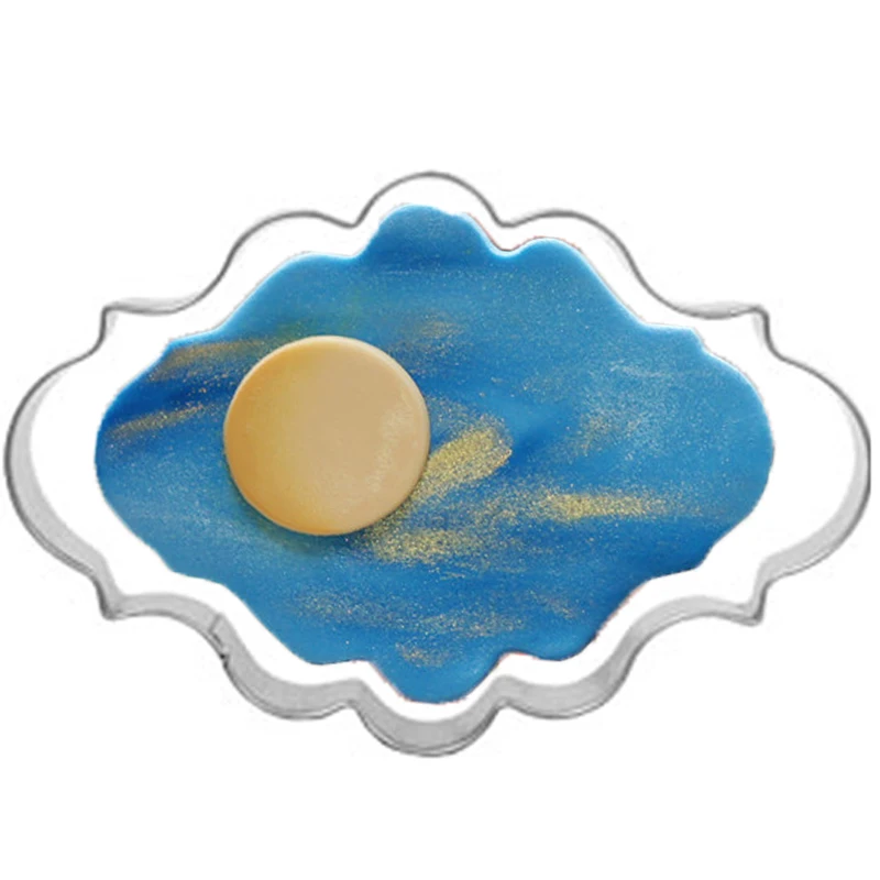 Oval frame Metal cookie cutter shapes high quality wedding decoration