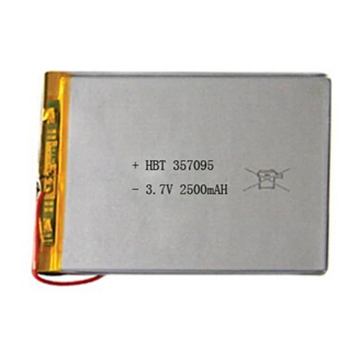 2500mah 3 7v polymer lithium ion 357095 battery replacement tablet battery for tablet pc 7 inch mp4 mp3