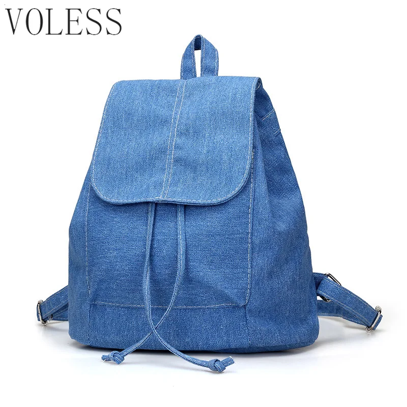 

Fashion Women Backpack Canvas Drawstring Bags Schoolbag For Teenagers Girls Preppy Style Casual Backpack Bag Pack mochila