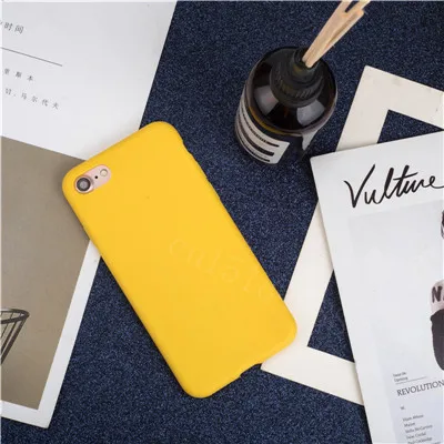 Luxury Thin Soft Color Phone Case For Iphone 7 8 6 6s Plus 5s Se Silicone Back  Capa For Iphone X Xs 11 Pro Max Xr 12 13 Cover Yellow