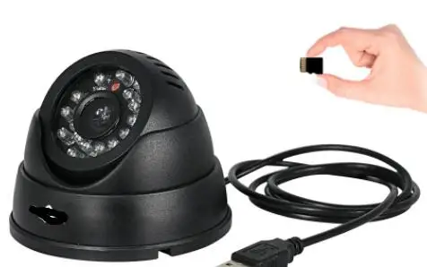 

Security Dome Camcorder IR MINI USB CCTV Camera Video Memory SD Card Storage Night Vision Auto Car Driving Record Recorder DVR