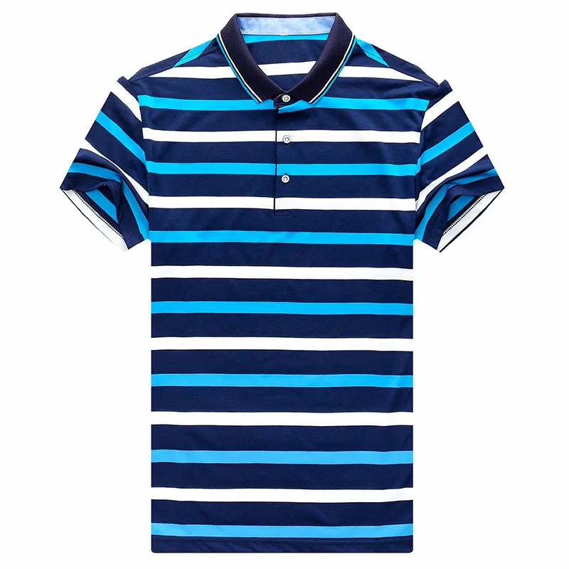 

Youth England Striped Polos Para Hombre Summer Mens Fashion Straight Short Sleeve Polo Homme Brand Casual Polo Shirt Men Clothes