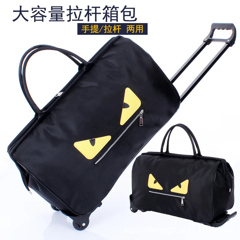 Us 39 16 11 Off Trolley Bag Commercial Travel Fashion Luggage Bags Carry On Rolling Duffle Waterproof In From
