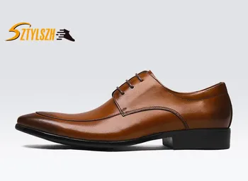

Brand 2019 Italian Mens Leather Shoes Big Size Luxury Dress Shoes Men High Quality Office Loafers Man Casual Wedding Shoes 38-44