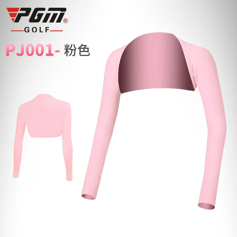 PGM одежда Гольф Ice манжеты леди Митенки для женщин солнцезащитный крем УФ-защитой шаль Многофункциональный Гольф мыса рукав лето велосипед манжеты Велоспорт женские футболки - Цвет: Pink