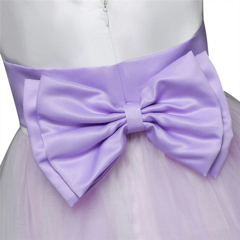  Long Dress Girl Summer Lace Girl Princess Bridesmaid Pageant Tutu Tulle Gown Party Wedding Dress Kids Dresses For Girl V4# (12)