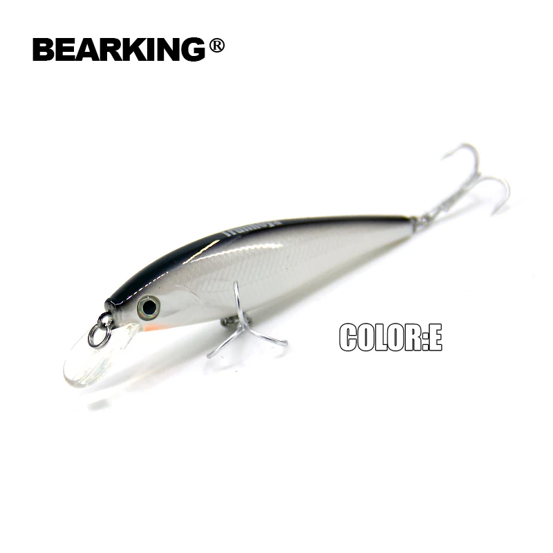 

2018 Bearking 78mm/9.2g dive 0.8-1.2m fishing tackle new model,perfect action minnow suspending bait 5 colors for choose