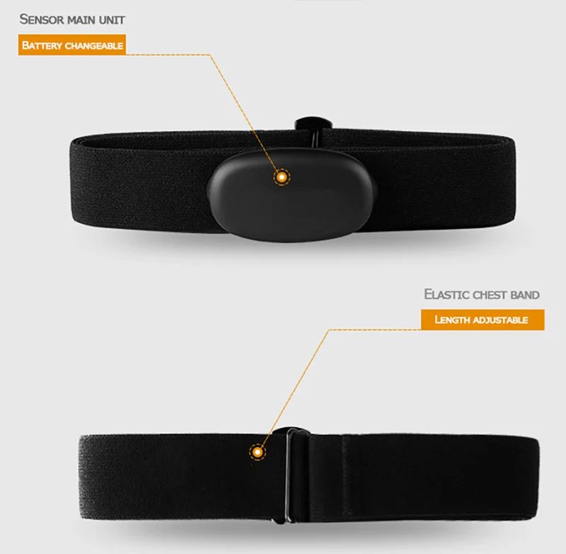 8 Bluetooth & Ant+ Heart Rate Monitor Cycling BLE 4.0 ANT Pulse Meter Polar Garmin Wahoo Strava Heart Rate Sensor Chest Strap Belt