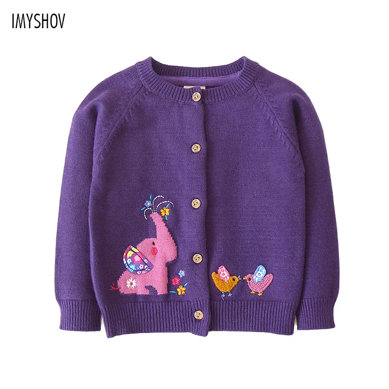

Toddler Baby Girls Cardigan Cute Patch Christmas Knit Sweater For girl Sweaters 2018 Autumn Winter Children Jumpers Kids Clothes