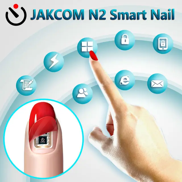 JAKCOM N2 Smart Nail Simulat IC card Connect Phone Flash LED Smart Manicure New NFC Smart Wearable gadget N2M N2F N2L 3types