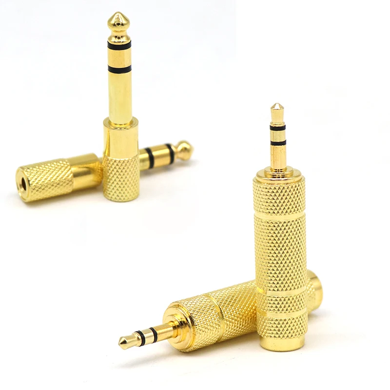 

1PC 3.5mm to 6.5mm Male to Female Audio Adapter 6.5 Plug 3.5 Jack Stereo AUX Converter for Speaker Guitar Accessories