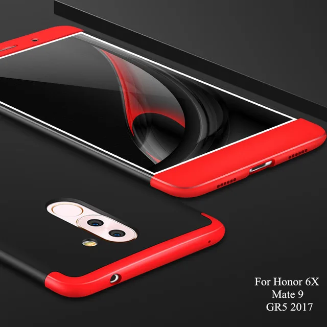 GKK Honor 6X Double Dip Armor Phone Case For Huawei Thin GR5 2017 Mate 9 Lite Cover shell Matte Cases |
