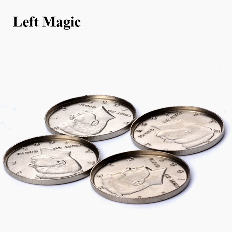 

1Pcs Expanded Shell Half Dollar ( Head ) Magic Tricks Appearing Vanish Coin Magie Accessories Close Up Prop Illusion B1021