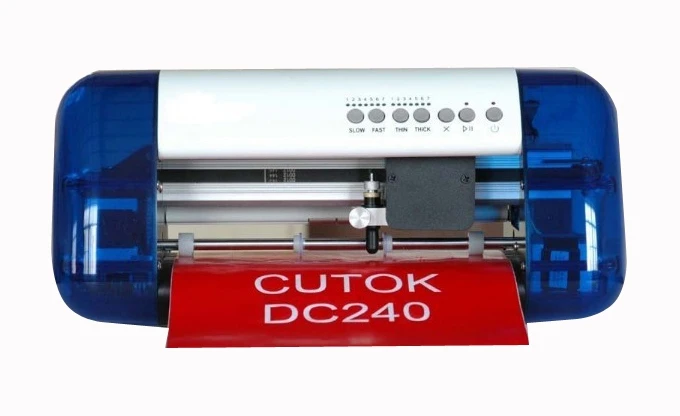 Портативный режущий плоттер, мини виниловый резак Cutok DC240 с лазерной указкой, режущий плоттер с указателем на красный светильник