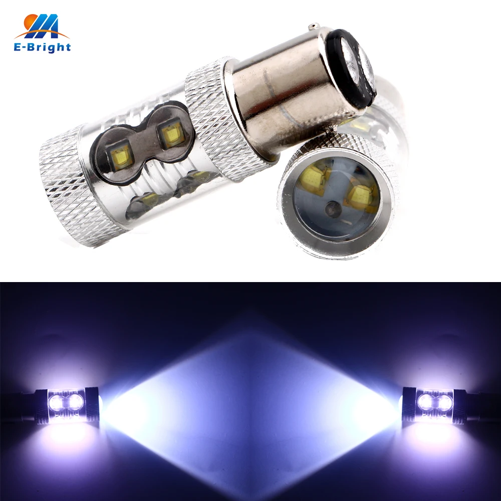 S25 1157 BAY15D P21/5 Вт 50 ручная сборка 3535 10 SMD 9 28V белый светильник лампы автомобильный
