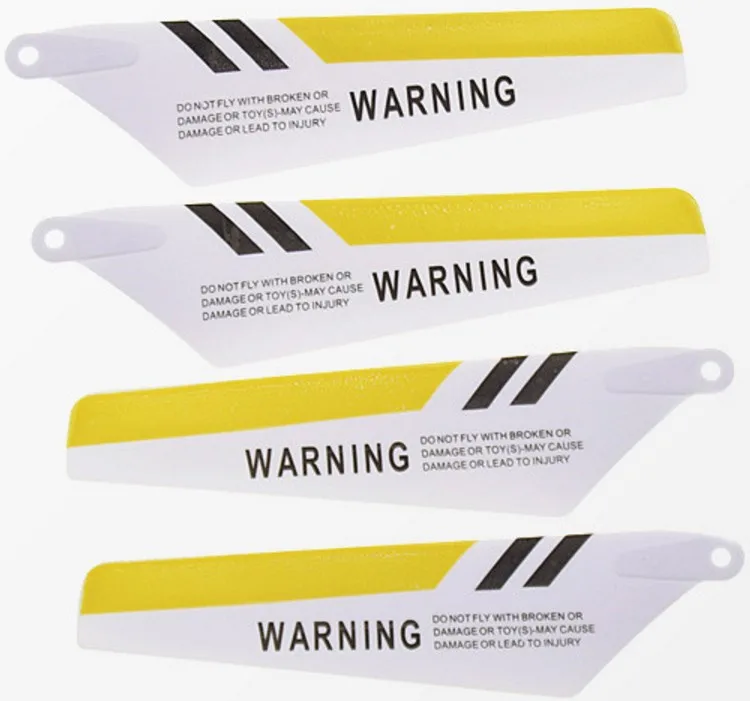 Wholesale Price 60pcs=30A+30B Yellow Main Blades Propellers Props Syma S107 S107G For R/C Mini Helicopter Rc Spare Parts | Игрушки и