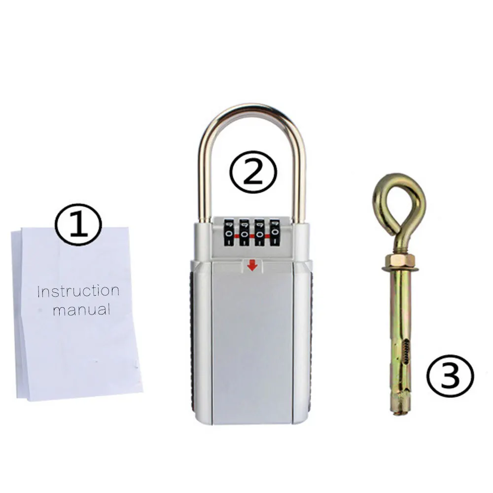 

Metal mechanical password door lock key storage box travel office fitness backpack suitcase safety lock