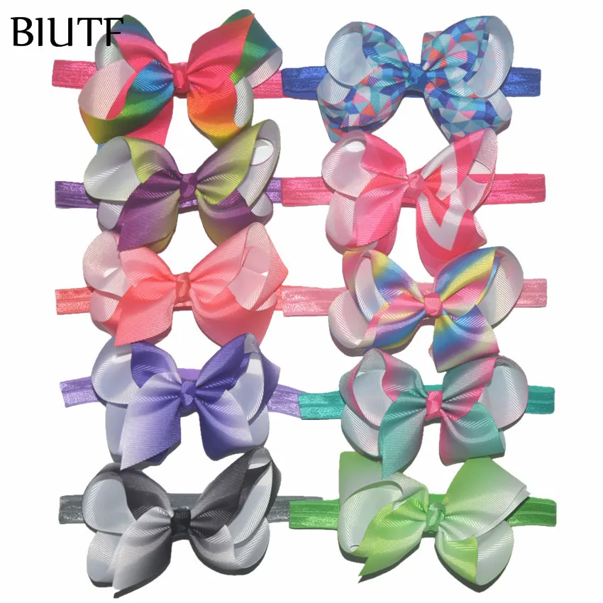 Повязка на голову детская с бантом 50 шт./лот 35 цветов|ribbon headband|top knotheadwear accessories |